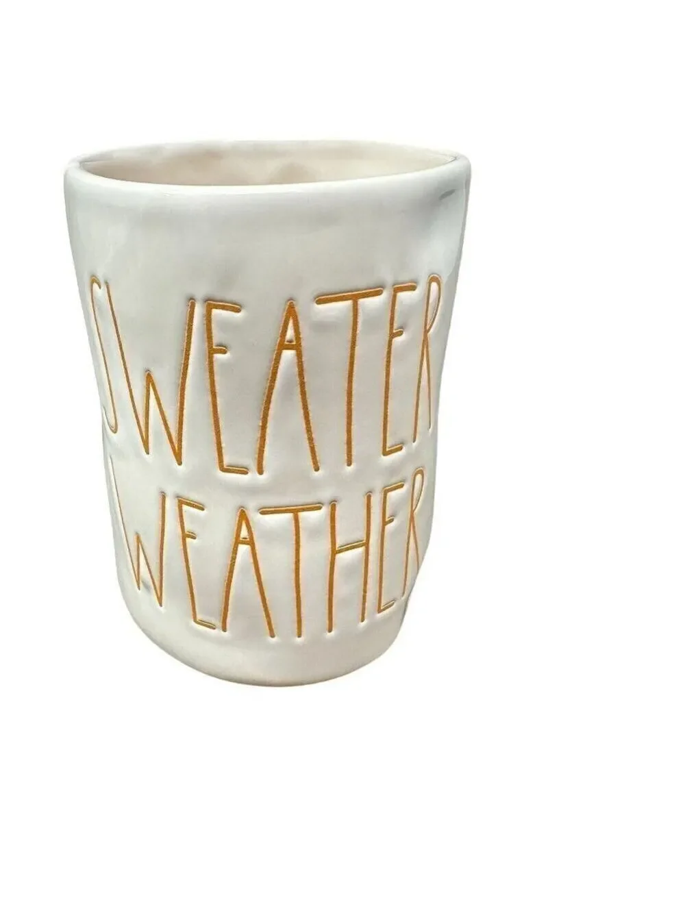 Rae Dunn Sweater Weather Candle Ceramic Jar Pumpkin Latte Autumn Fall Gift Decor